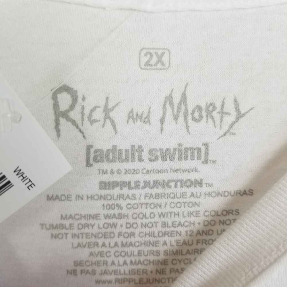 Rick and Morty Long Sleeve T Shirt Men's 2X NWT - Picture 2 of 4